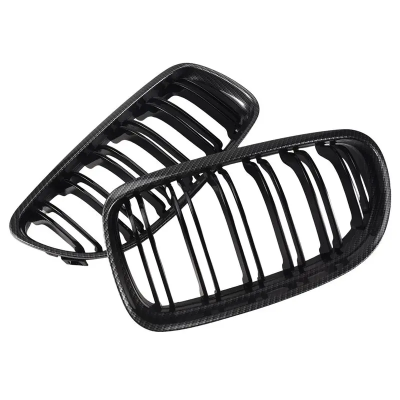 Car Carbon Fiber Glossy Black Double Slat Front Kidney Grille Grill For-BMW E90 E91 LCI 3 Series 2009-2011
Car Carbon Fiber Glossy Black Double Slat Front Kidney Grille Grill For-BMW E90 E91 LCI 3 Series 2009-2011