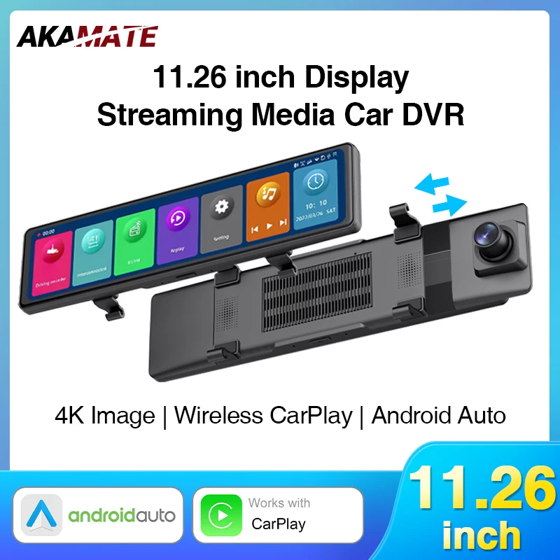 11.26inch Car DVR CarPlay Navigate Android Auto Rear Mirror Recorder Dashcam 4K HD Screen Driving Support Rear Camera Bluetooth
11.26inch Car DVR CarPlay Navigate Android Auto Rear Mirror Recorder Dashcam 4K HD Screen Driving Support Rear Camera Bluetooth