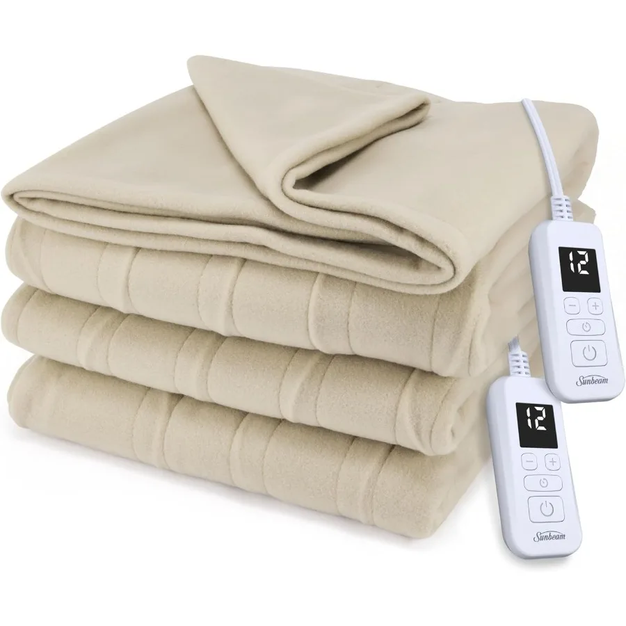 Royal Ultra Fleece Heated Electric Blanket King Size 90" x 100" 12 Heat Settings 12-Hour Auto Shut-Off Machine Washable Pebble
Royal Ultra Fleece Heated Electric Blanket King Size 90" x 100" 12 Heat Settings 12-Hour Auto Shut-Off Machine Washable Pebble