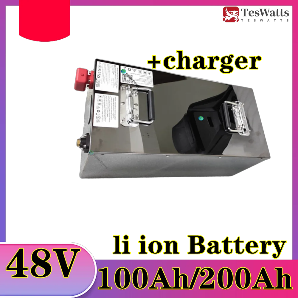 Teswatts 48V 100Ah 200Ah Lithium li ion Battery Inverter Solar Panels Forklift +Charger for 18KW 10KW
Teswatts 48V 100Ah 200Ah Lithium li ion Battery Inverter Solar Panels Forklift +Charger for 18KW 10KW