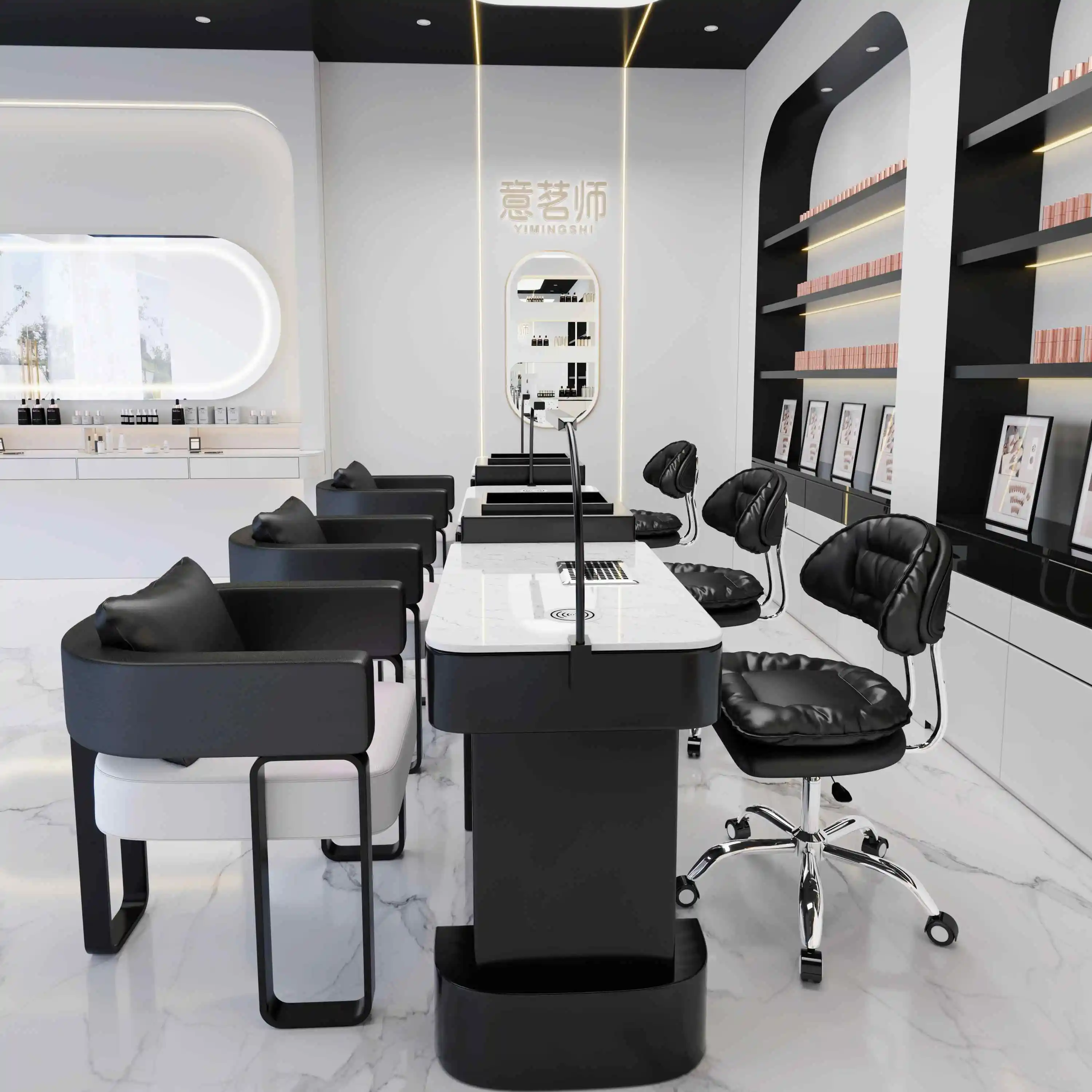 Cheap Price Factory Wholesale Modern Luxury Style Nail Salon Furniture Set with Table Chair
Cheap Price Factory Wholesale Modern Luxury Style Nail Salon Furniture Set with Table Chair
