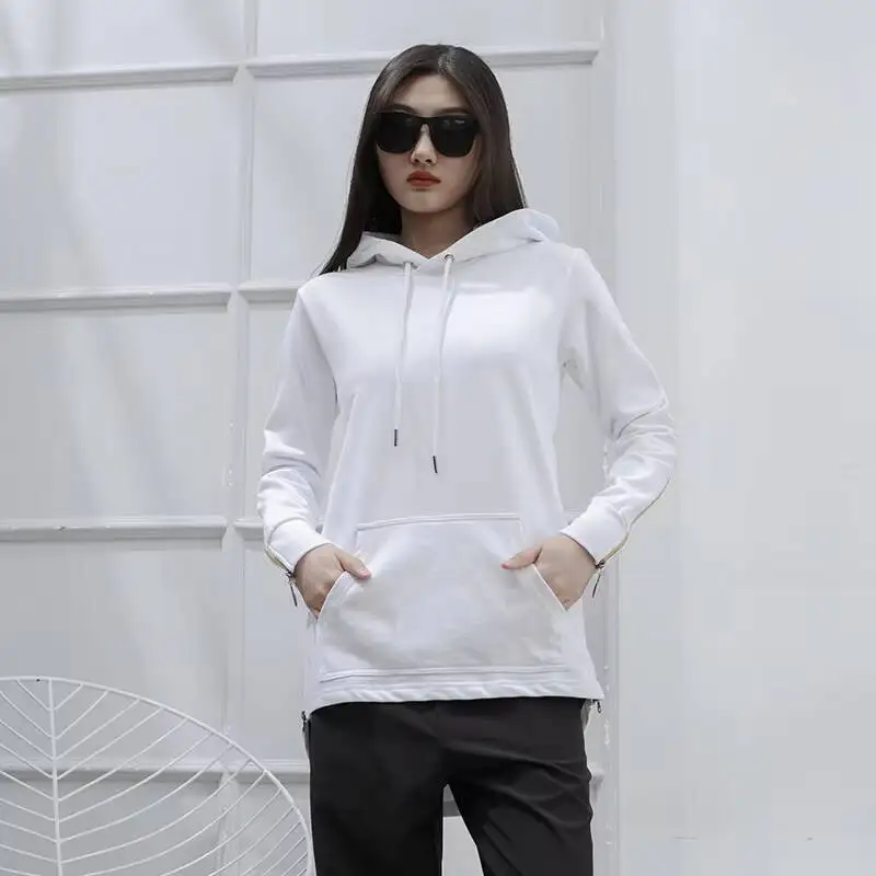 Ladies Hooded Hoodie Spring And Autumn New Slim Personality Zipper Design Short Front And Long Back Leisure Large Size Hoodie
Ladies Hooded Hoodie Spring And Autumn New Slim Personality Zipper Design Short Front And Long Back Leisure Large Size Hoodie