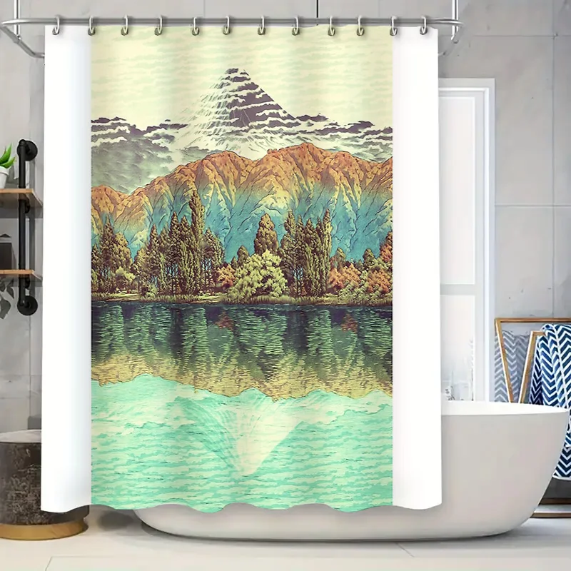 Mountain Forest Waterfall Nature Shower Curtain Woodland Trees Landscape Bathroom Decor Artistic Scenic Backdrop Premium Quality
Mountain Forest Waterfall Nature Shower Curtain Woodland Trees Landscape Bathroom Decor Artistic Scenic Backdrop Premium Quality