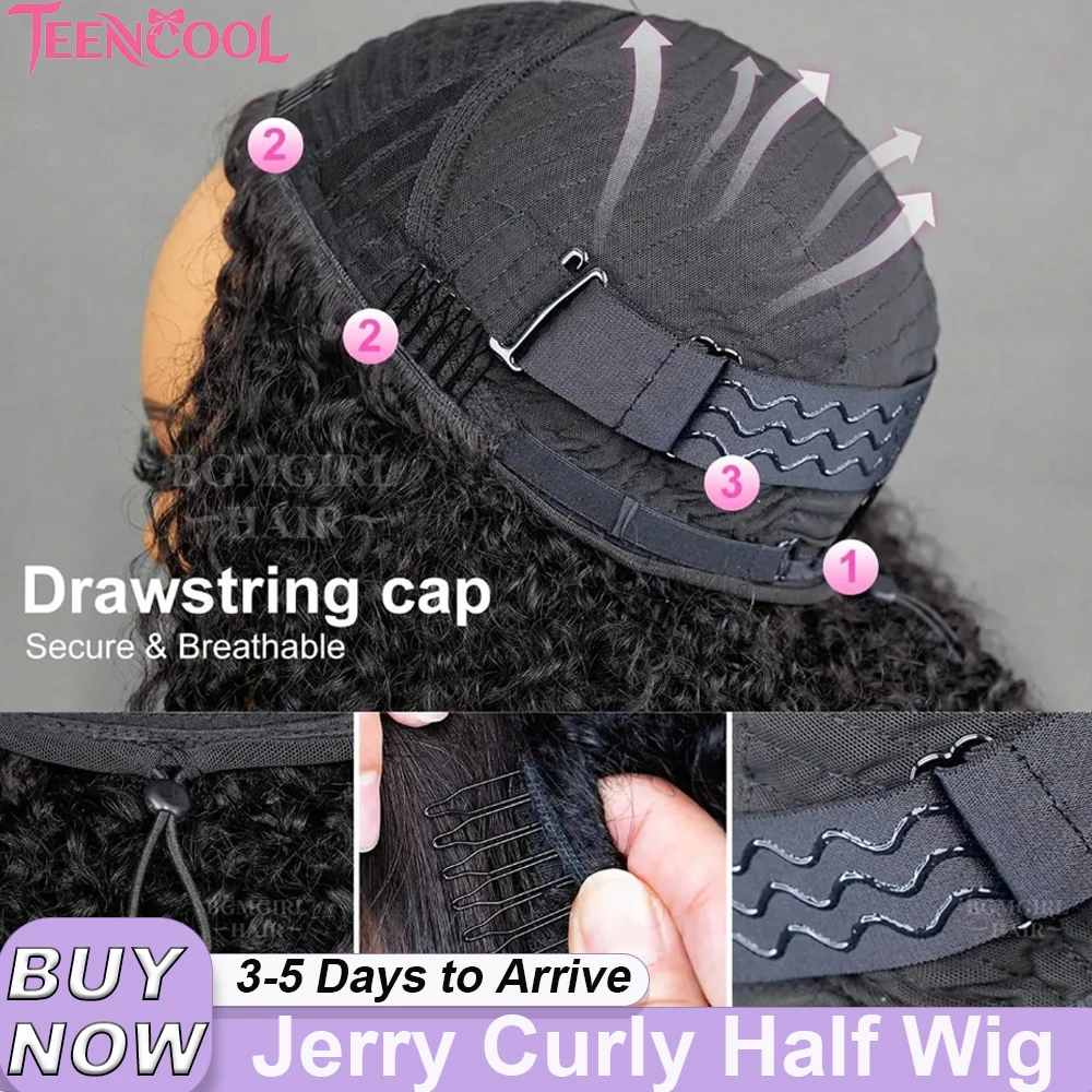 Jerry Curly Half Wig Human Hair 16 38 Inch Brazilian Deep Wave Curly Glueless Half Wig Human Hair 3 IN 1 Seamless Clip Ins Flip Over Drawstring Half Wig Glueless Half Wigs 200% Density
Jerry Curly Half Wig Human Hair 16 38 Inch Brazilian Deep Wave Curly Glueless Half Wig Human Hair 3 IN 1 Seamless Clip Ins Flip Over Drawstring Half Wig Glueless Half Wigs 200% Density