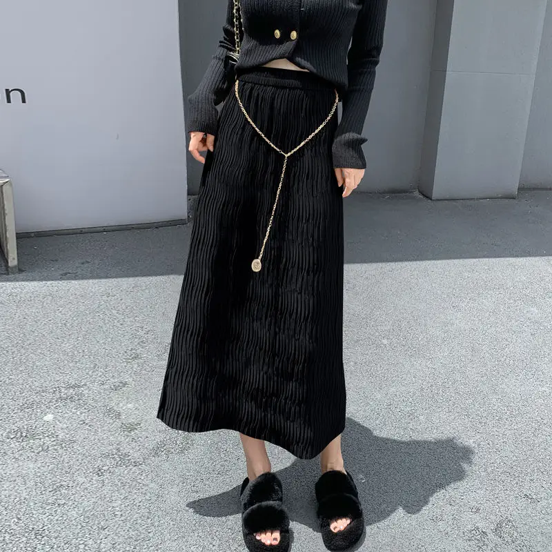 2024 New Fashion Spring Autumn Elastic High Waist Skirt Women's Clothing Winter Pleated Straight Tube Skirts Casual A-line Skirt
2024 New Fashion Spring Autumn Elastic High Waist Skirt Women's Clothing Winter Pleated Straight Tube Skirts Casual A-line Skirt