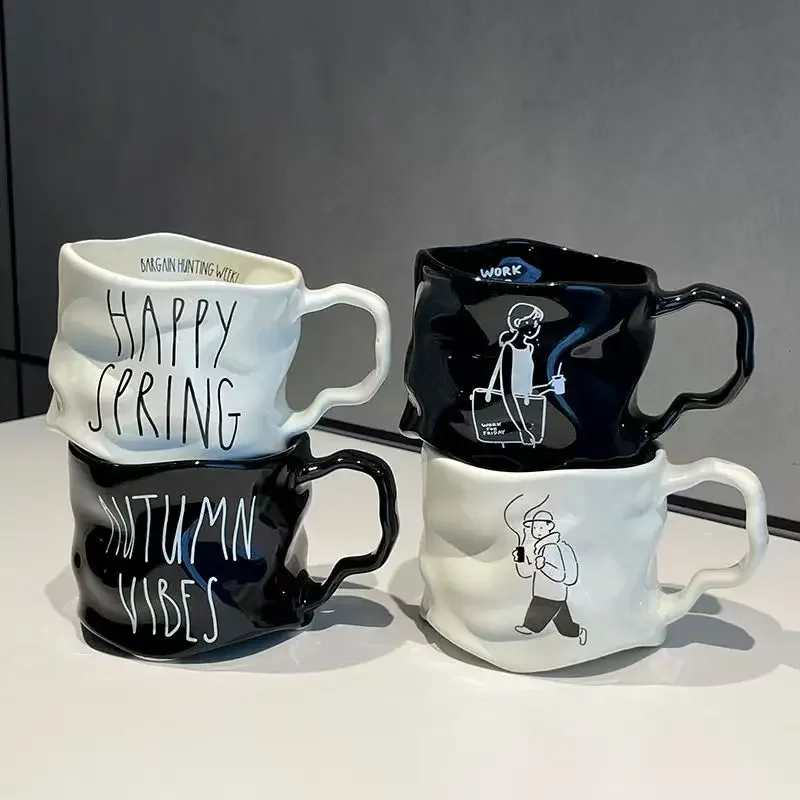 Irregular High Aesthetic Ceramic Mug with Mirror Finish, Creative Coffee Mugs, Simple Breakfast Milk Cups, Birthday Gift Tea Cup
Irregular High Aesthetic Ceramic Mug with Mirror Finish, Creative Coffee Mugs, Simple Breakfast Milk Cups, Birthday Gift Tea Cup