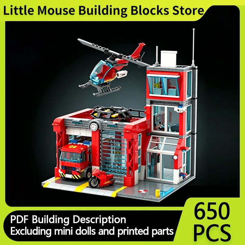 City Street View Model MOC Building Bricks City Fire Station Modular Technology Gifts Holiday Assemble Children Toys Suit
City Street View Model MOC Building Bricks City Fire Station Modular Technology Gifts Holiday Assemble Children Toys Suit
