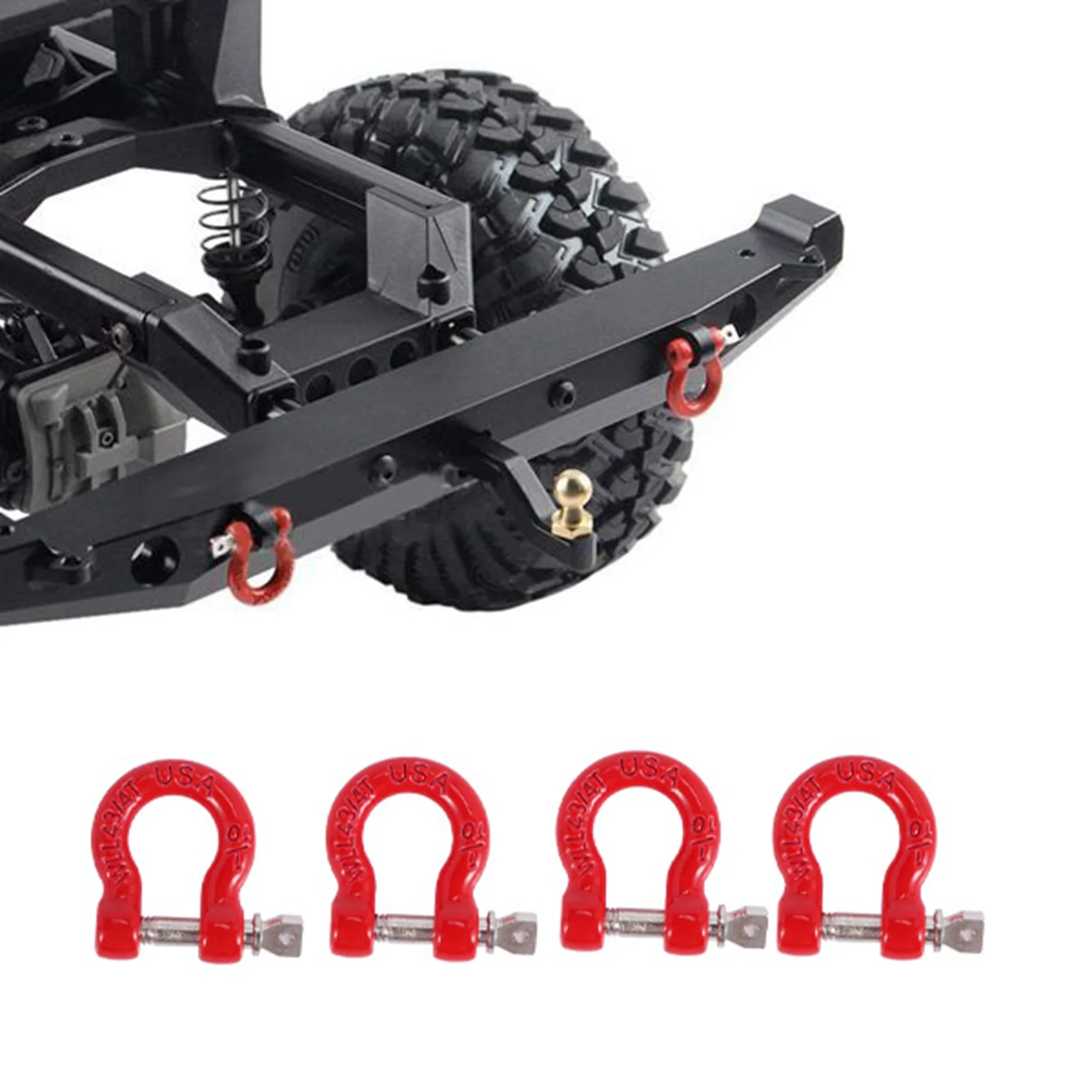 ABUM-8Pcs Metal Front Rear Bumper Trailer Hook Tow Shackle Rescue Hook For 1/10 RC Rock Crawler Car Traxxas TRX4 TRX-4 SCX10
ABUM-8Pcs Metal Front Rear Bumper Trailer Hook Tow Shackle Rescue Hook For 1/10 RC Rock Crawler Car Traxxas TRX4 TRX-4 SCX10