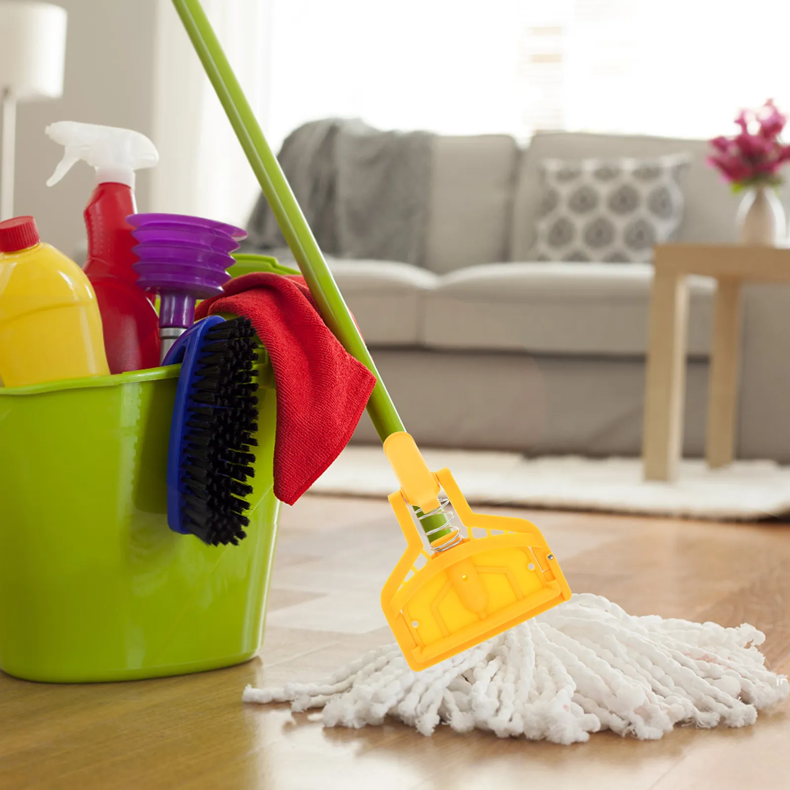 Съемный зажим для насадки швабры с быстрой заменой, усиленный, для коммерческого использования, легко заменяемый, пластиковый пружинный механизм
Съемный зажим для насадки швабры с быстрой заменой, усиленный, для коммерческого использования, легко заменяемый, пластиковый пружинный механизм