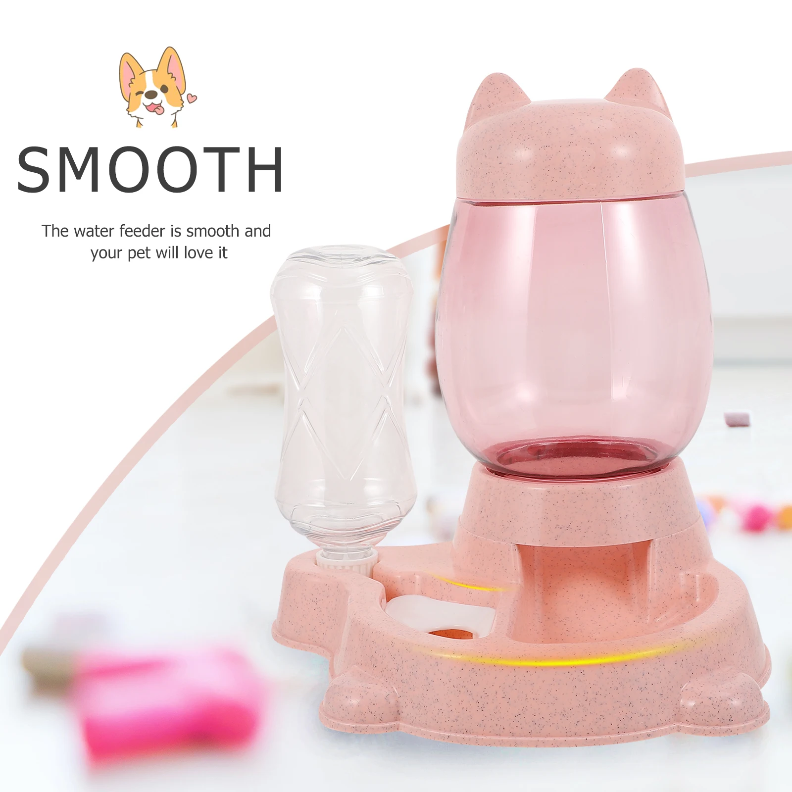 1pc Stable Automatic Cat Water Dispenser Dog Feeder Food Container Antiskid Break Proof Pressure Resistant Easy Clean
1pc Stable Automatic Cat Water Dispenser Dog Feeder Food Container Antiskid Break Proof Pressure Resistant Easy Clean