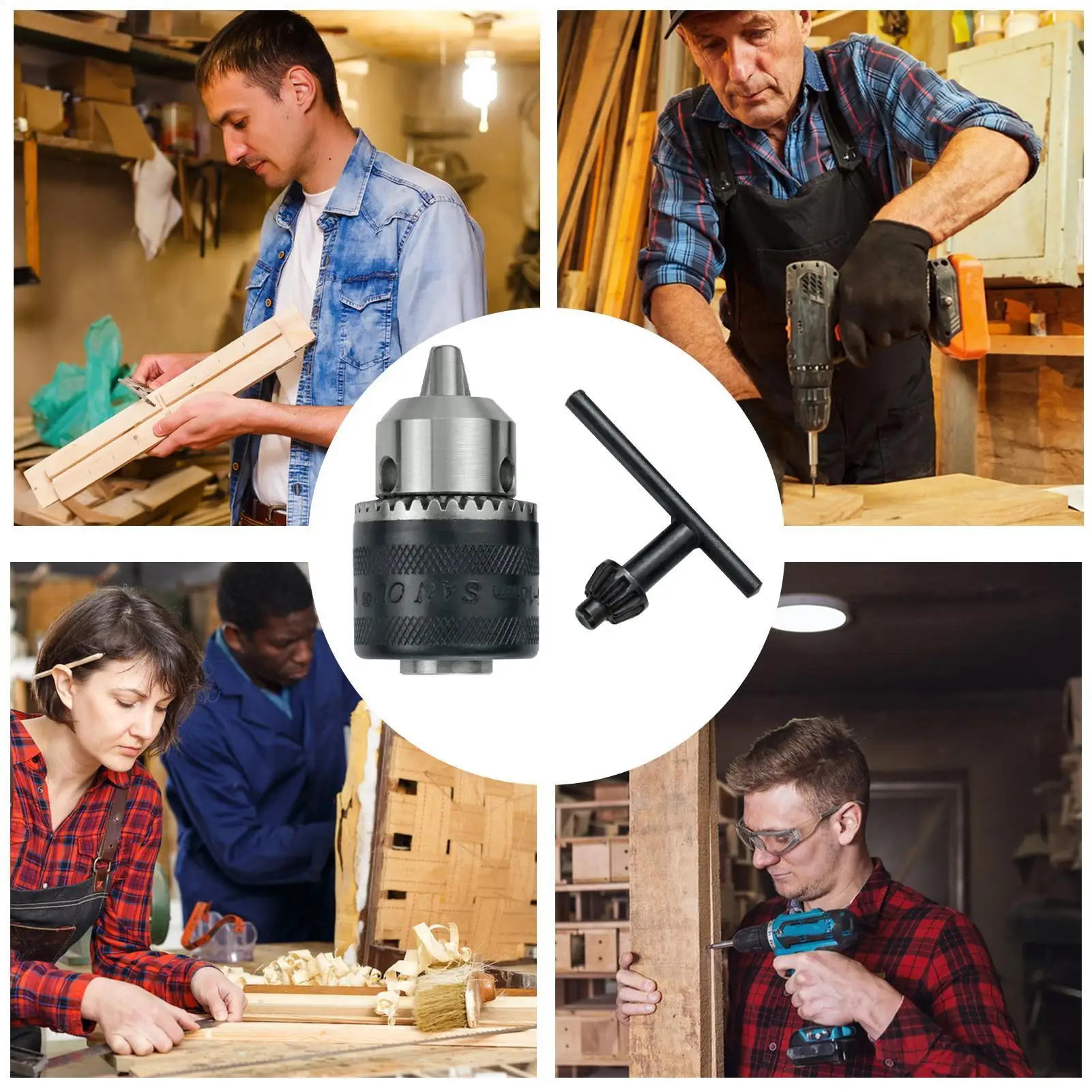 Electric Drill Converter Head With Quick Change Shank Angle Grinder Electric Drill Conversion Hole Clamp Woodworking Tool
Electric Drill Converter Head With Quick Change Shank Angle Grinder Electric Drill Conversion Hole Clamp Woodworking Tool