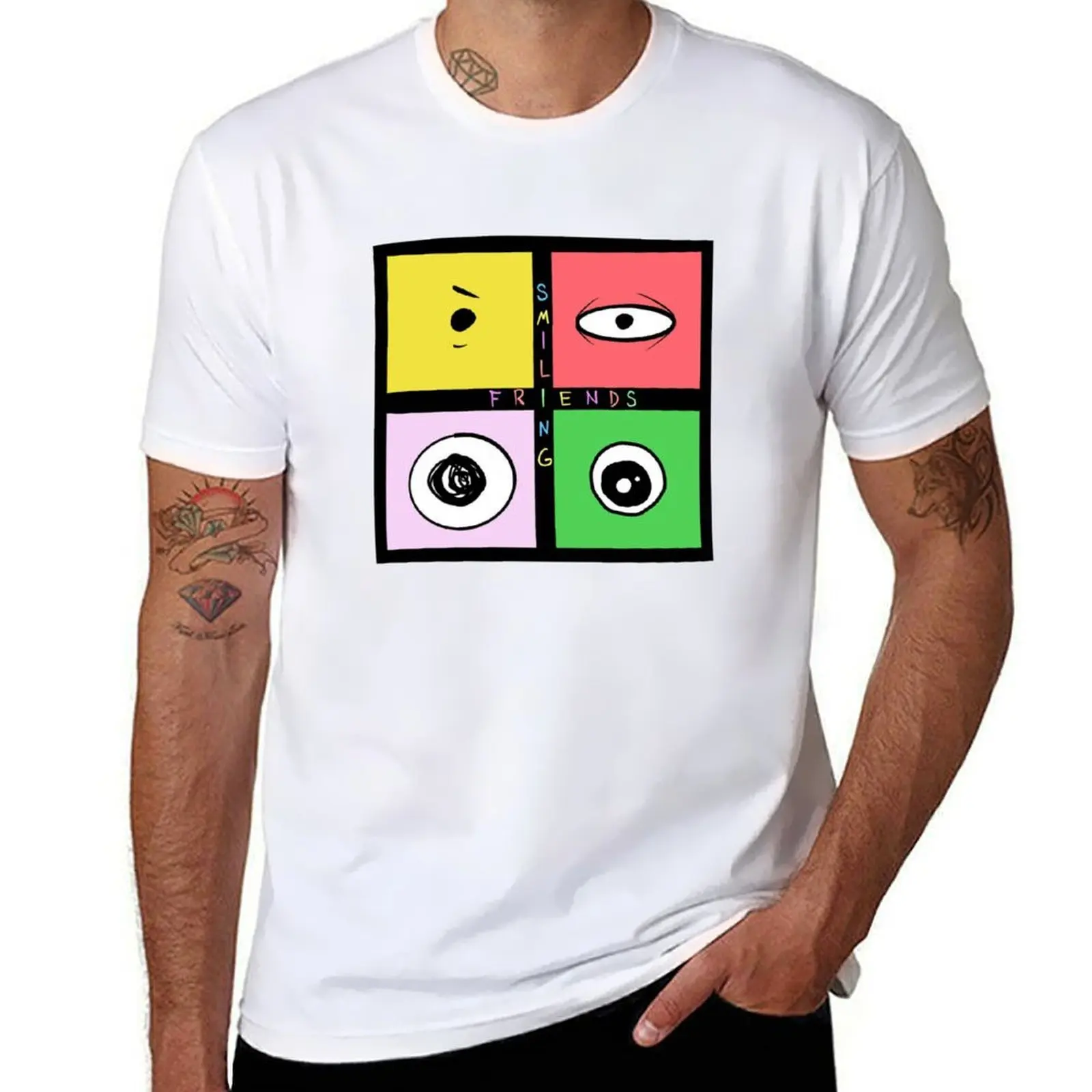 SMILING FRIENDS - poster. Gleb or Glep, bliblie, Pim, Alan, Grim (author's art) T-Shirt cotton t shirt man T-Shirt
SMILING FRIENDS - poster. Gleb or Glep, bliblie, Pim, Alan, Grim (author's art) T-Shirt cotton t shirt man T-Shirt