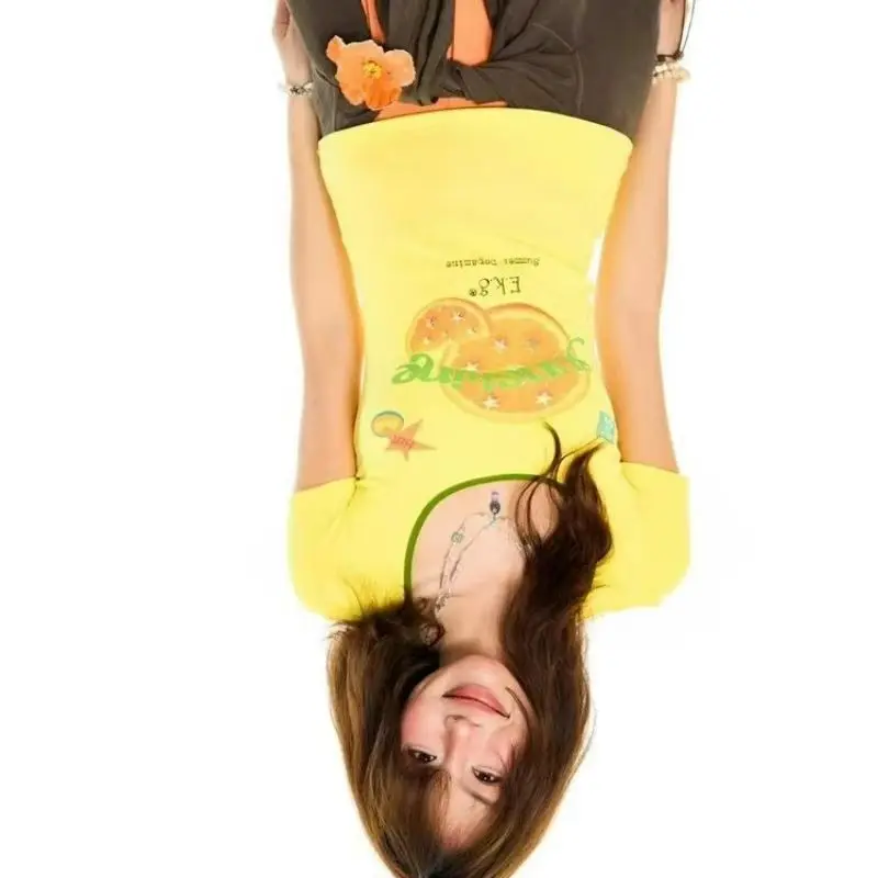 American Retro Printed Fruit Off-the-shoulder Short-sleeved T-shirt for Women 2026 Summer Fashion Sweet Cute Figure-hugging Top
American Retro Printed Fruit Off-the-shoulder Short-sleeved T-shirt for Women 2026 Summer Fashion Sweet Cute Figure-hugging Top