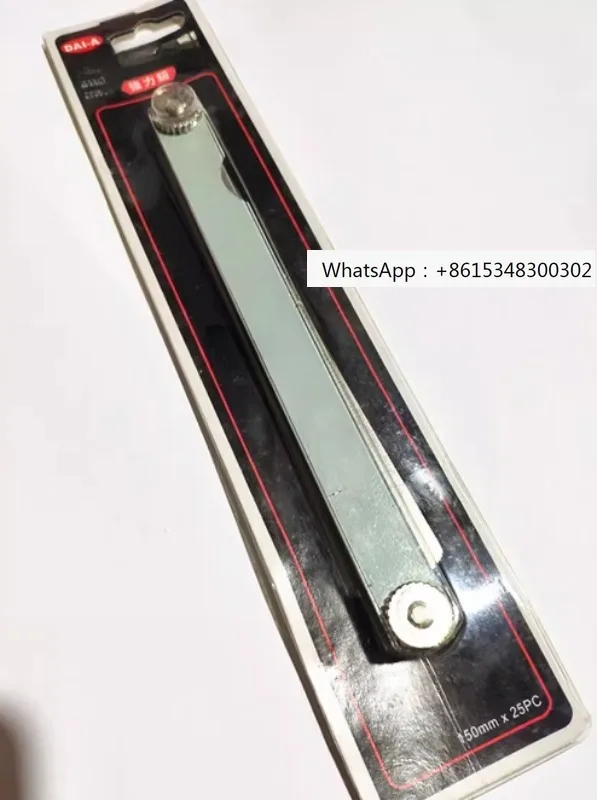 Stainless steel feeler gauge for high-precision measurement of 100/150/200/300mm, 17 pieces
Stainless steel feeler gauge for high-precision measurement of 100/150/200/300mm, 17 pieces