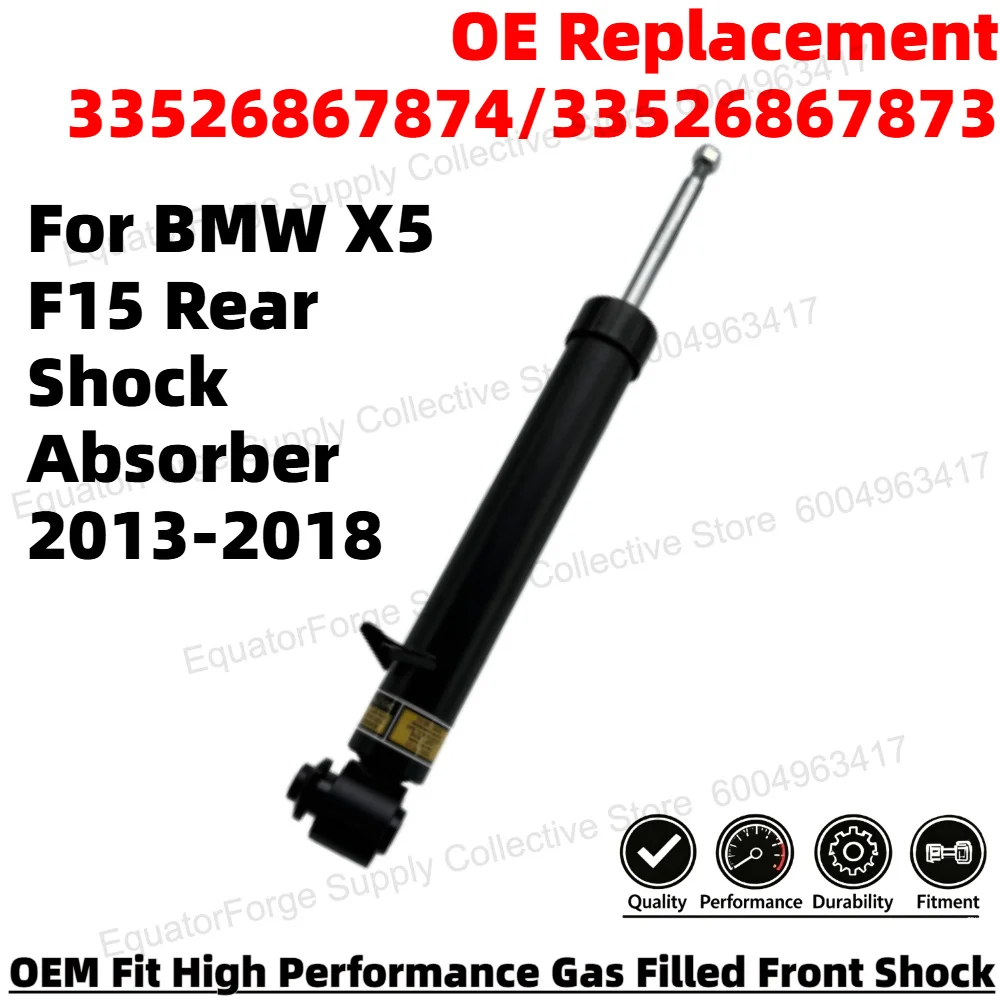 High Performance Durable Rear Shock Absorber for BMW X5 F15 Smooth Ride OE Replacement 33526867874/33526867873
High Performance Durable Rear Shock Absorber for BMW X5 F15 Smooth Ride OE Replacement 33526867874/33526867873