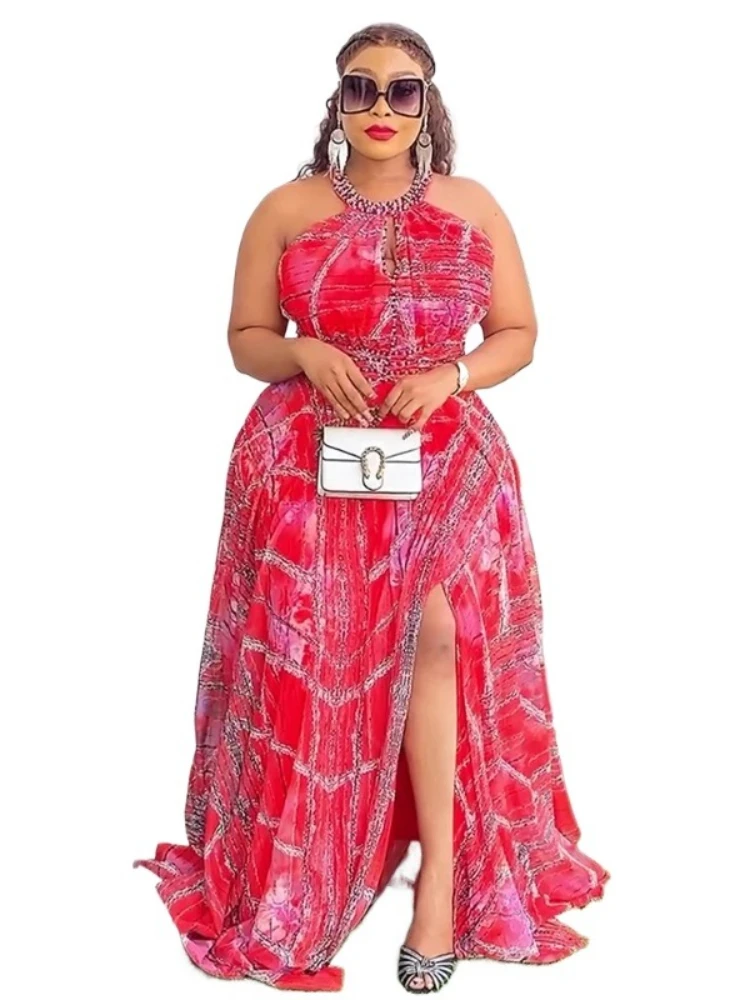 Elegant African Dresses for Women 2025 New Fashion Sleeveless Chiffon Maxi Long Dress Casual Loose Solid Beach Vestidos Robe
Elegant African Dresses for Women 2025 New Fashion Sleeveless Chiffon Maxi Long Dress Casual Loose Solid Beach Vestidos Robe