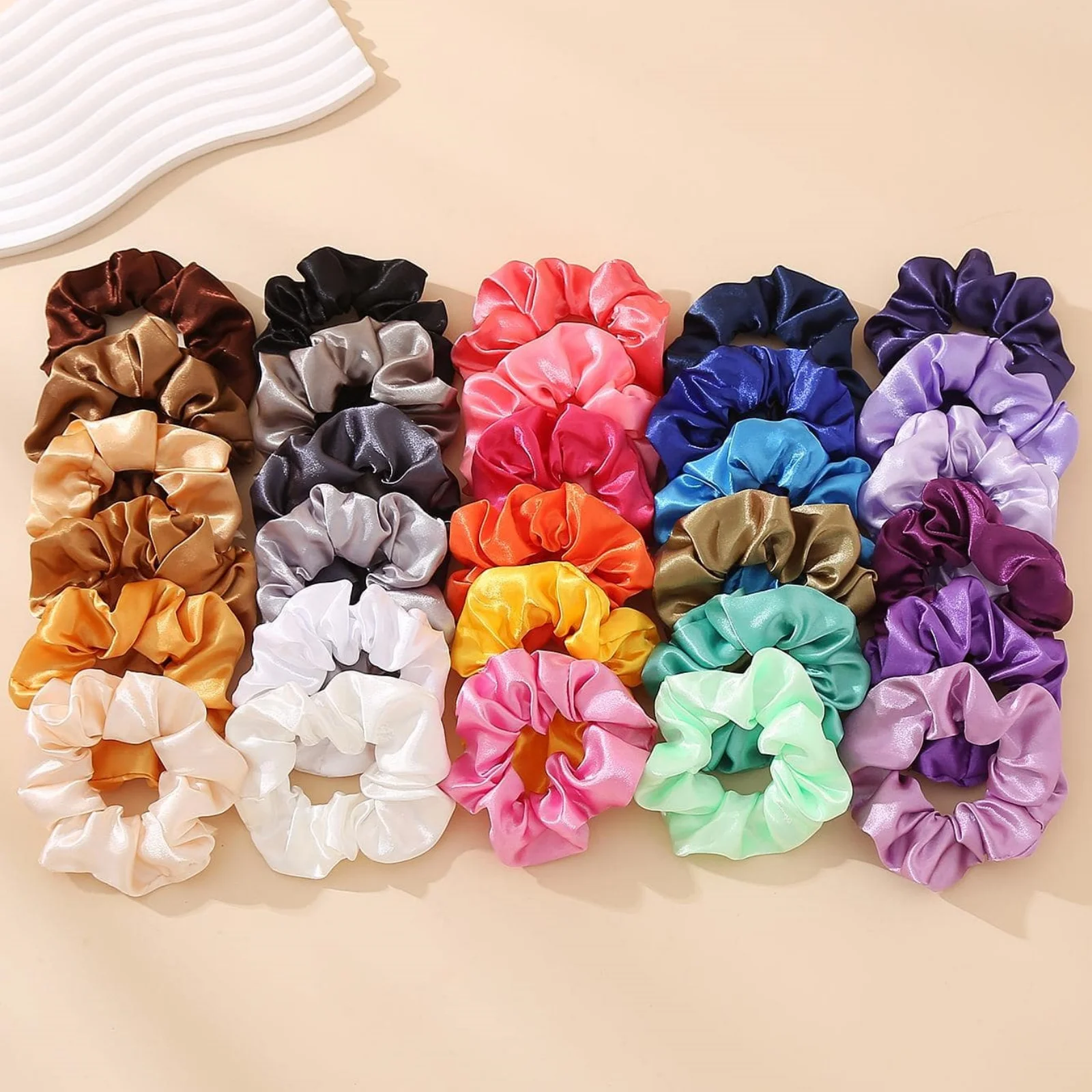 30 PCS Hair Bands Satin Simulated Silk Women's Curly Hair Bands Hair Bands Hair Rope Hair Accessories Thanksgiving Christmas Gif
30 PCS Hair Bands Satin Simulated Silk Women's Curly Hair Bands Hair Bands Hair Rope Hair Accessories Thanksgiving Christmas Gif