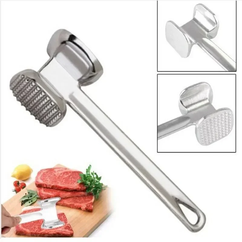 1Pcs Kitchen Gadgets Multifunction Meat Hammer Two Sides Loose Tenderizers Portable Steak Pork Tools Aluminum Alloy Meat hammer
1Pcs Kitchen Gadgets Multifunction Meat Hammer Two Sides Loose Tenderizers Portable Steak Pork Tools Aluminum Alloy Meat hammer