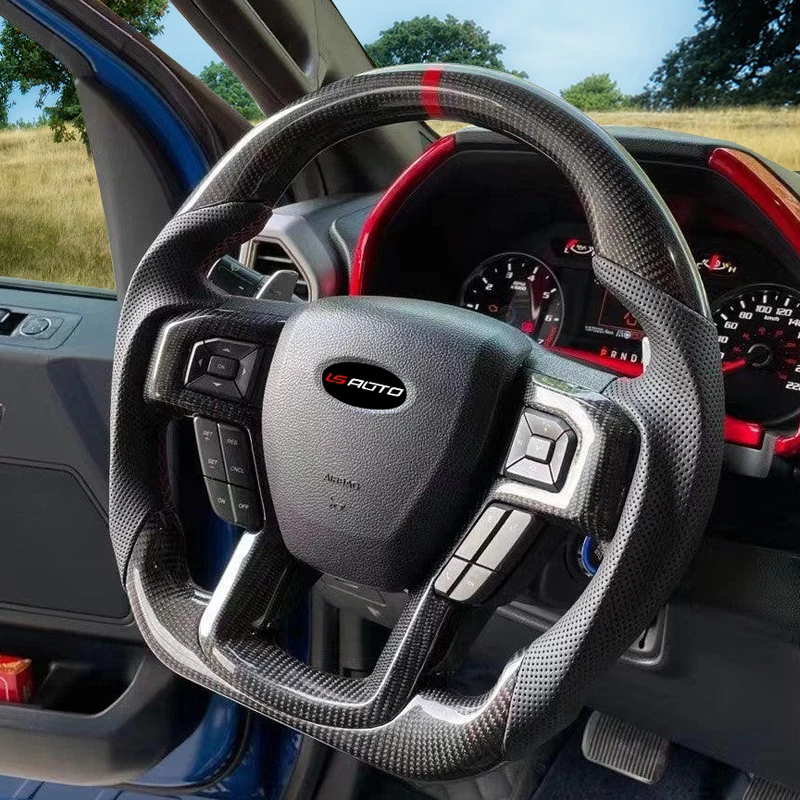 Specially Real Carbon Designed for Ford 2015-2020 F150 Raptor / 2017-2022 F250/ 2017-2022 F350 Heated Carbon Steering Wheel
Specially Real Carbon Designed for Ford 2015-2020 F150 Raptor / 2017-2022 F250/ 2017-2022 F350 Heated Carbon Steering Wheel