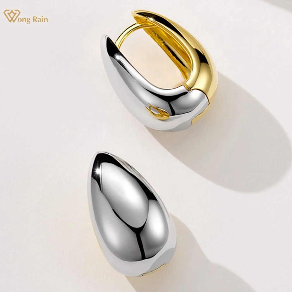 Wong Rain Vintage Solid 925 Sterling Silver Personality Sparkling U Shape Hoop Earrings Studs Fine Jewelry Girls Gifts Wholesale
Wong Rain Vintage Solid 925 Sterling Silver Personality Sparkling U Shape Hoop Earrings Studs Fine Jewelry Girls Gifts Wholesale