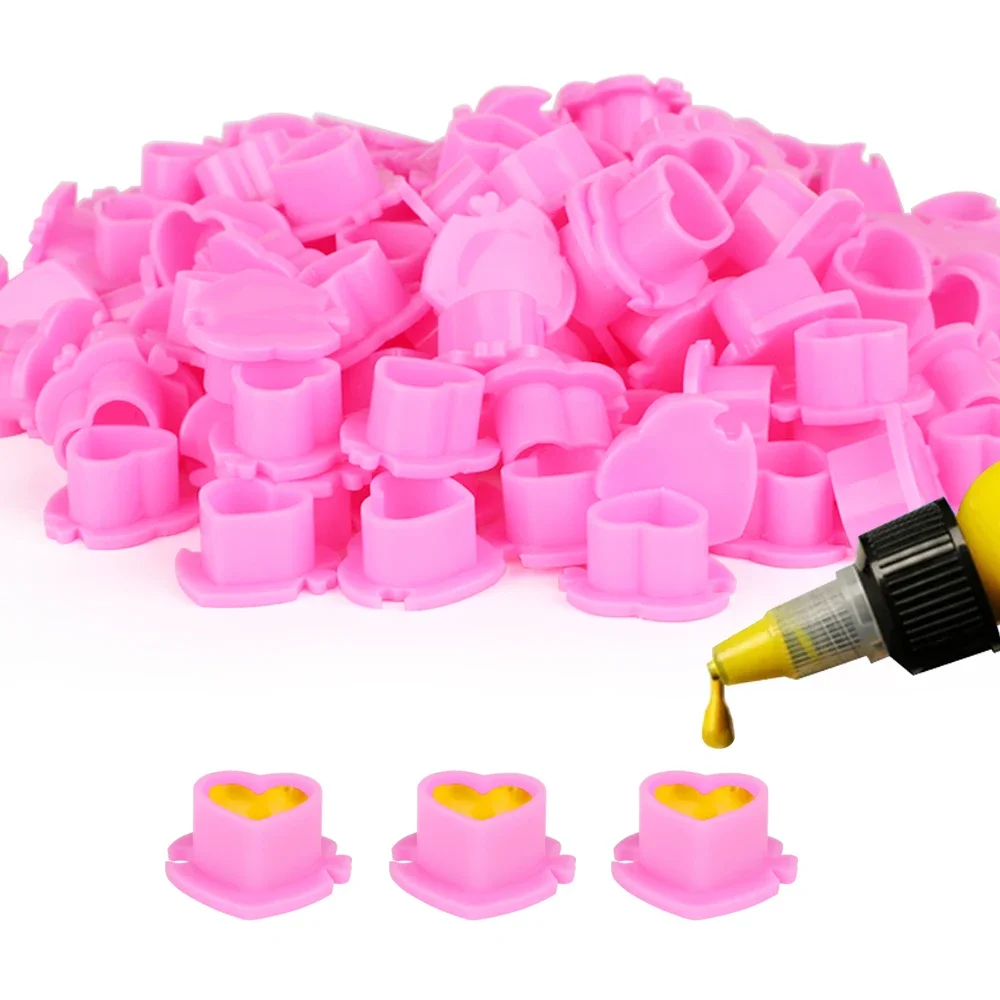 100PCS Disposable Tattoo Ink Cups Heart Shaped Base Plastic Microblading Permanent Makeup Tattoo Pigment Holder Cups Accessories
100PCS Disposable Tattoo Ink Cups Heart Shaped Base Plastic Microblading Permanent Makeup Tattoo Pigment Holder Cups Accessories