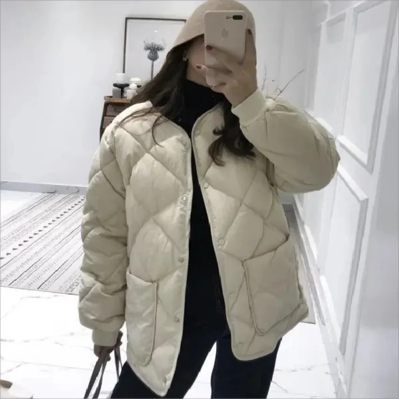 Women's Winter Coats Single-breasted Loose Lingge Jackets for Women 2023 Warm Casual Streetwear Coat Women Quilted Coat
Women's Winter Coats Single-breasted Loose Lingge Jackets for Women 2023 Warm Casual Streetwear Coat Women Quilted Coat