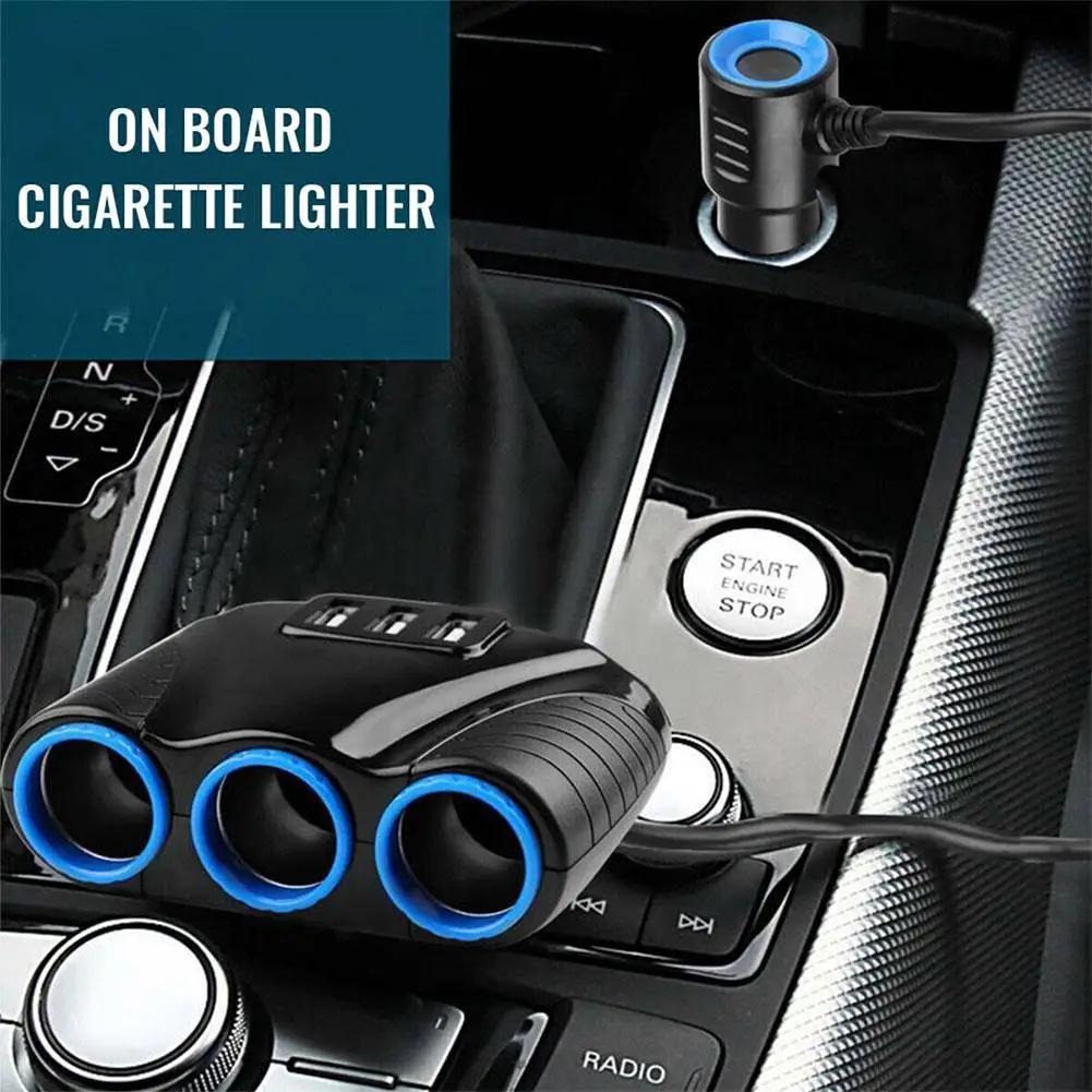 3 Way 12V 24V Multi Socket Car Cigarette Lighter Socket Splitter Charger uto Replacement Adapter Parts Extension USB R4Q5
3 Way 12V 24V Multi Socket Car Cigarette Lighter Socket Splitter Charger uto Replacement Adapter Parts Extension USB R4Q5