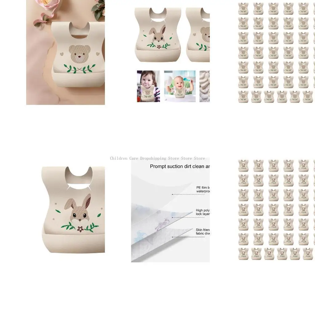 50pcs Disposable Infant Bib set Offering Watertight Protections for Clothing
50pcs Disposable Infant Bib set Offering Watertight Protections for Clothing
