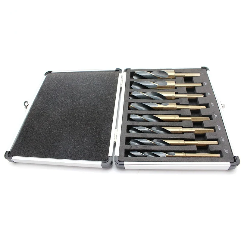 Inch8pcs Twist Drill Small Shank Drill Bits High Speed Steel Equal Shank Black and Yellow Twist Drill Aluminium Boxed
Inch8pcs Twist Drill Small Shank Drill Bits High Speed Steel Equal Shank Black and Yellow Twist Drill Aluminium Boxed