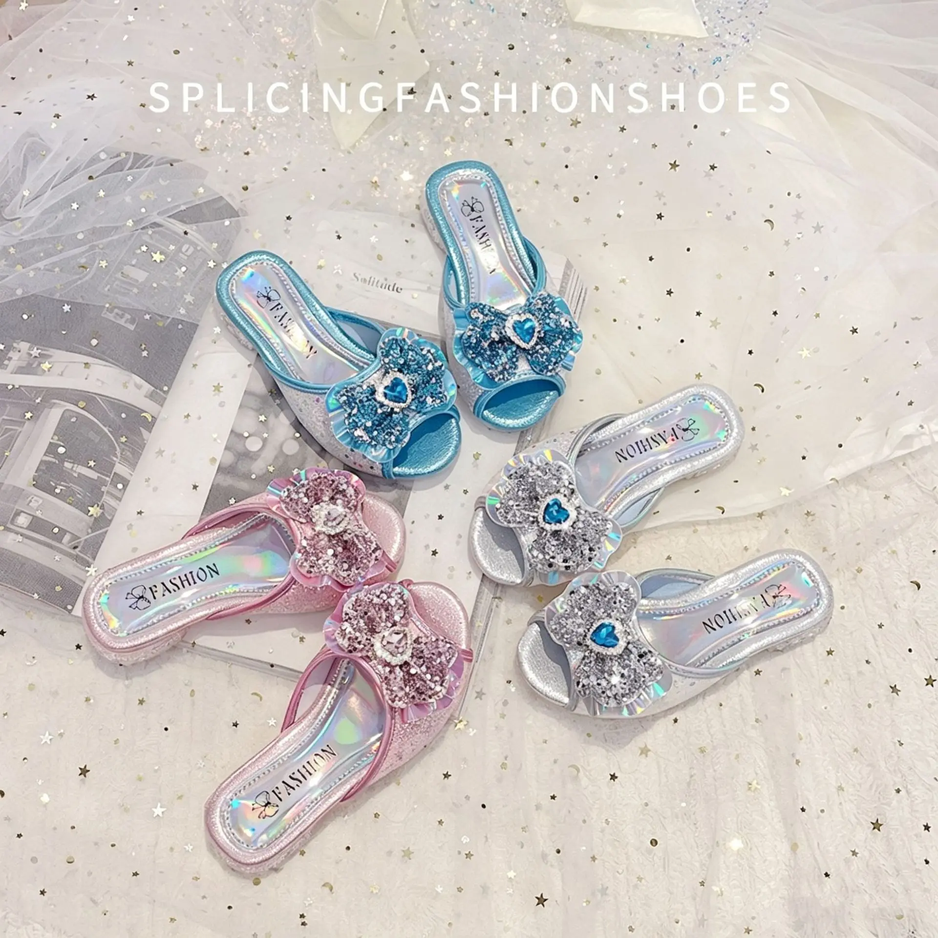 Princess Kids Leather Shoes for Girls Flower Casual Glitter Children High Heel Girls Shoes Butterfly Knot Blue Pink Silver
Princess Kids Leather Shoes for Girls Flower Casual Glitter Children High Heel Girls Shoes Butterfly Knot Blue Pink Silver