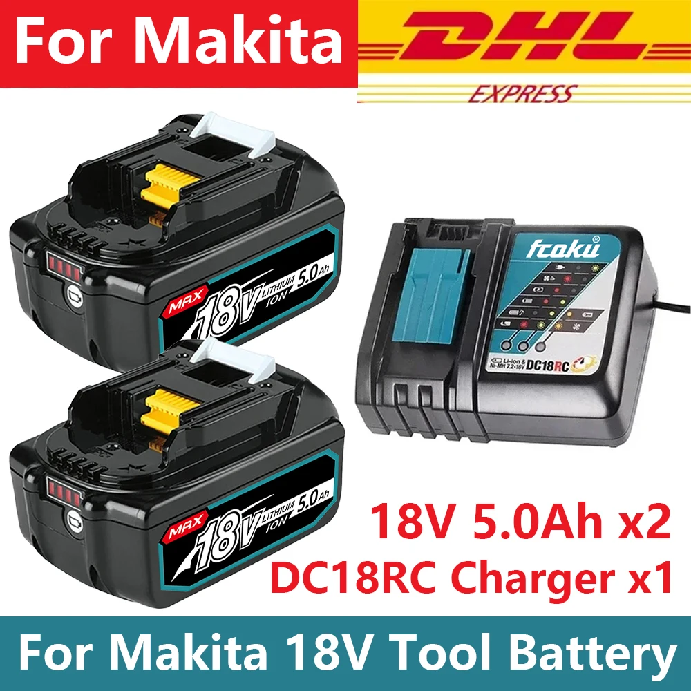 100% Original 6Ah/5Ah/3Ah 18V Batteries,for Makita BL1830B,BL1850B,BL1850,BL1840,BL1860,BL1815 Replacement Lithium Battery
100% Original 6Ah/5Ah/3Ah 18V Batteries,for Makita BL1830B,BL1850B,BL1850,BL1840,BL1860,BL1815 Replacement Lithium Battery