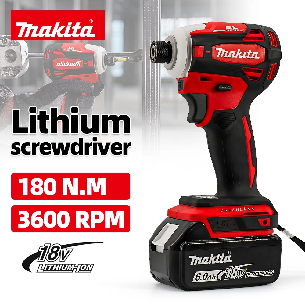 Makita DTD172 Brushless Electric Screwdriver Multifunctional Wireless Driver 18V Battery Household Portable Cordless Power Tools
Makita DTD172 Brushless Electric Screwdriver Multifunctional Wireless Driver 18V Battery Household Portable Cordless Power Tools
