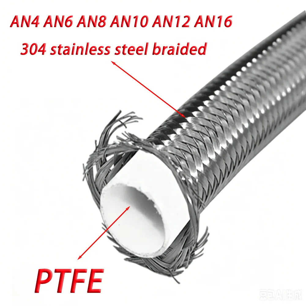 1M~10M automotive universal hose, nylon stainless steel braided PTFE brake hose, fuel cooler pipe, AN4~AN16
1M~10M automotive universal hose, nylon stainless steel braided PTFE brake hose, fuel cooler pipe, AN4~AN16