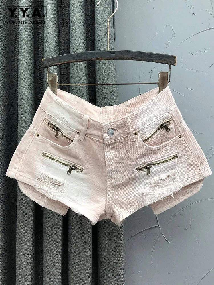 Summer Women Hot Sexy Low Waist Mini Shorts Zipper Pocket Hole Ripped Jeans Fashion Lady Wide Leg Denim Shorts Casual Streetwear
Summer Women Hot Sexy Low Waist Mini Shorts Zipper Pocket Hole Ripped Jeans Fashion Lady Wide Leg Denim Shorts Casual Streetwear