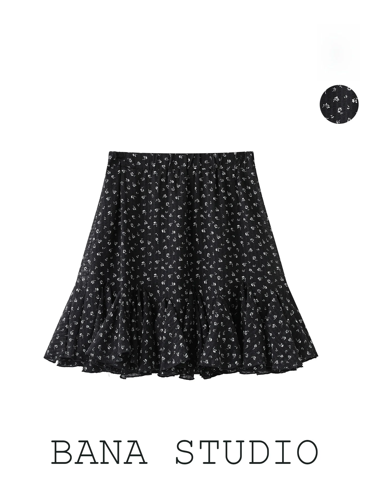 BANA Summer 2026 Elastic Waist Chiffon Short Skirt Floral Print A-Line Half-length Women's Casual City Commute Daily Wear
BANA Summer 2026 Elastic Waist Chiffon Short Skirt Floral Print A-Line Half-length Women's Casual City Commute Daily Wear