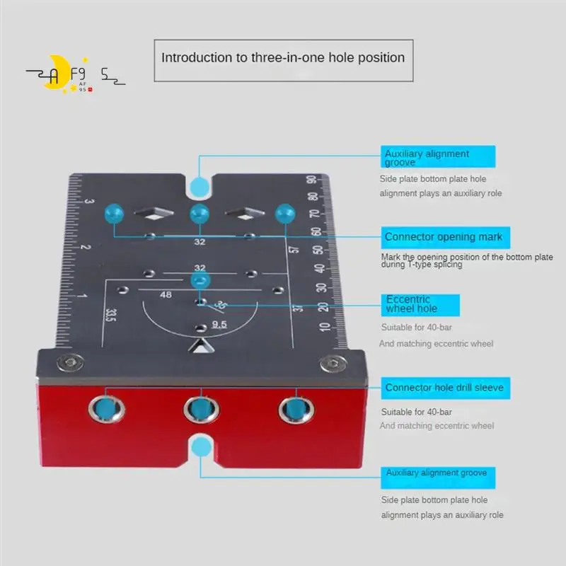 AF95-35Mm Hinge Punching Locator Hinge Boring Jig With Inch Metric Scale Multi-Function Woodworking Drilling Locator
AF95-35Mm Hinge Punching Locator Hinge Boring Jig With Inch Metric Scale Multi-Function Woodworking Drilling Locator