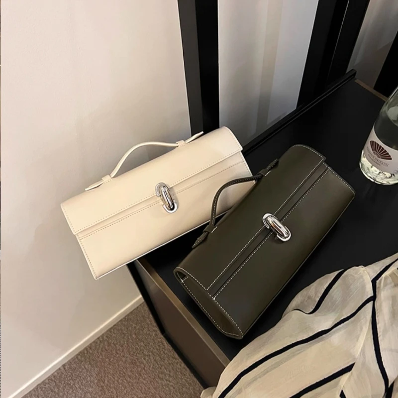 SAVETTE Brand Genuine Leather Small Square Bag Rectangular Baguette Tote Women's Simple Handbag
SAVETTE Brand Genuine Leather Small Square Bag Rectangular Baguette Tote Women's Simple Handbag