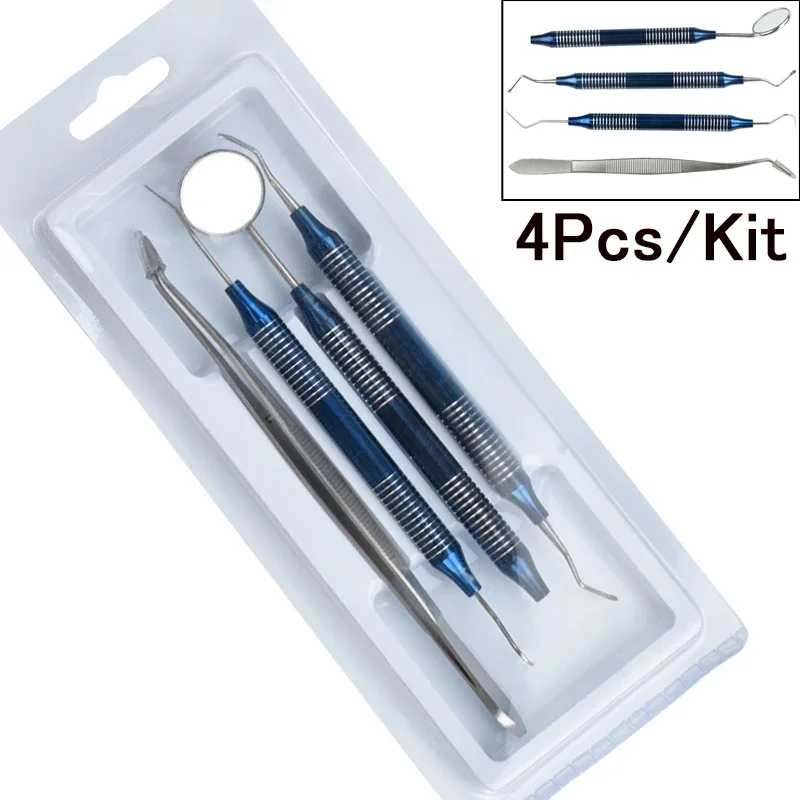 4Pcs/Kit Dental Tartar Scraper Set Teeth Calculus Plaque Remover Dentist Tools for Oral Care Professional Cleaning Instruments
4Pcs/Kit Dental Tartar Scraper Set Teeth Calculus Plaque Remover Dentist Tools for Oral Care Professional Cleaning Instruments