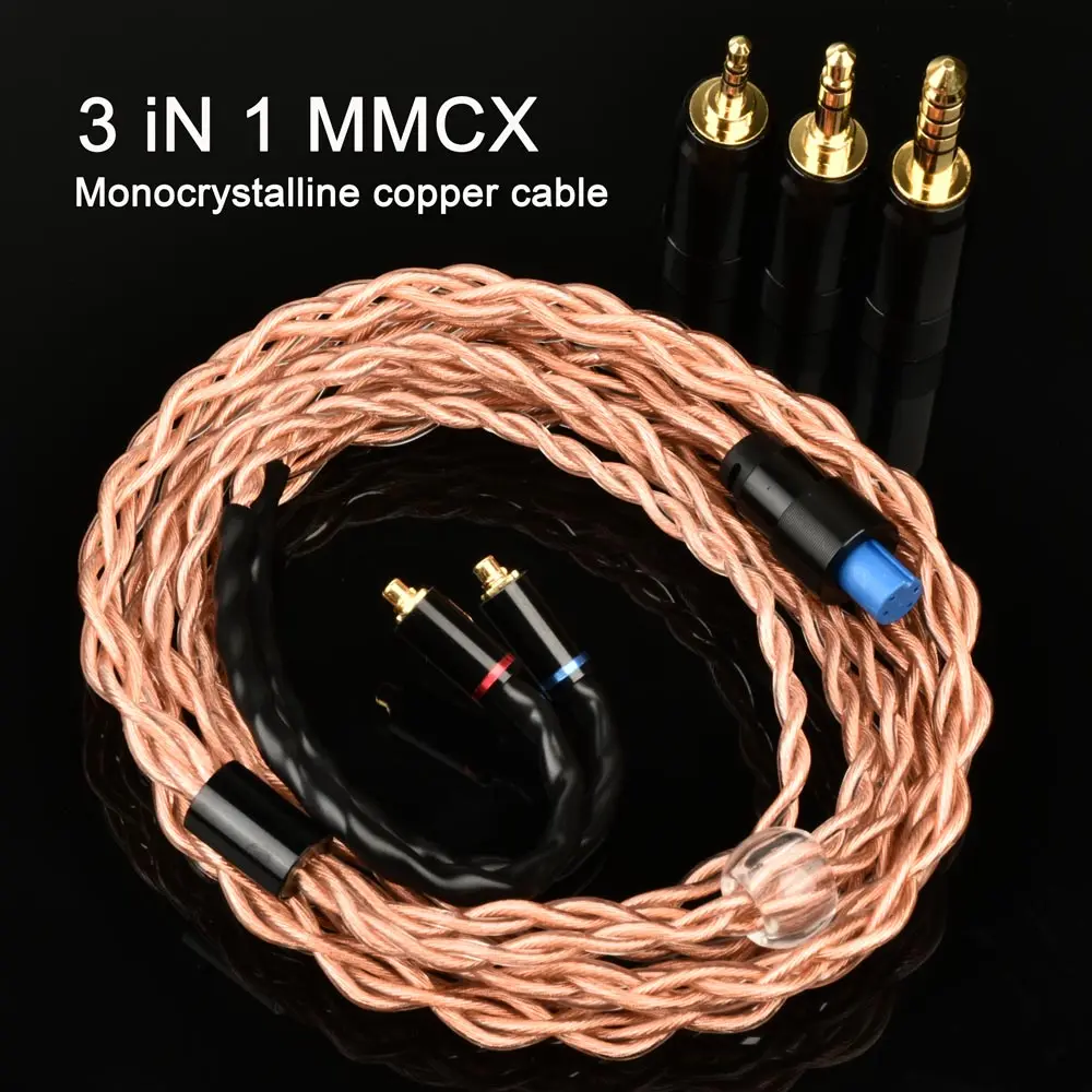 Кабель для наушников MMCX HiFi 3 в 1, высокочистый, 100% монокристаллический медный кабель, провод с высокой точностью передачи без потерь, подходит
Кабель для наушников MMCX HiFi 3 в 1, высокочистый, 100% монокристаллический медный кабель, провод с высокой точностью передачи без потерь, подходит