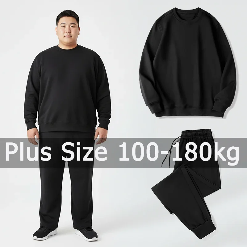 Plus Size Men Sweatshirt Sets Long Pants Sport Suits 5XL 6XL 7XL 100-180kg Autumn Winter Long Sleeve Tops Big Size Men Clothing
Plus Size Men Sweatshirt Sets Long Pants Sport Suits 5XL 6XL 7XL 100-180kg Autumn Winter Long Sleeve Tops Big Size Men Clothing
