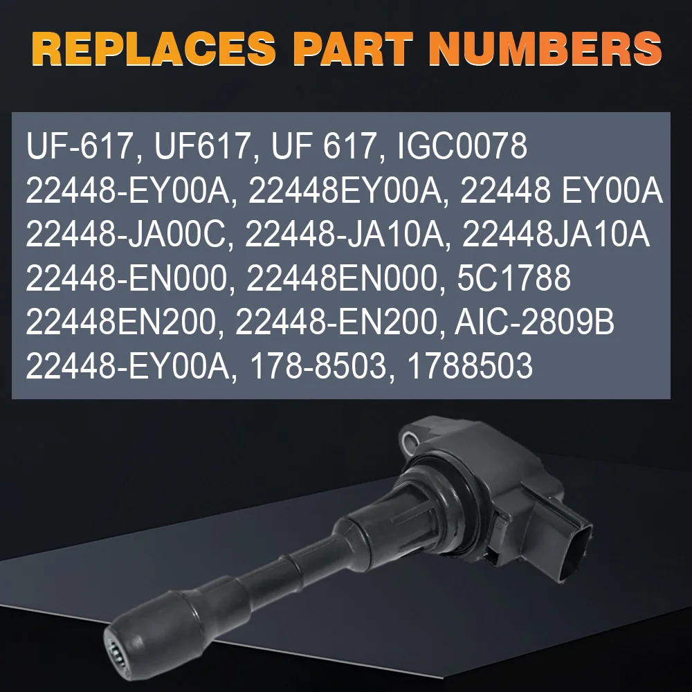 For Infiniti EX37 FX37 FX50 M37 M56 Q40 Q50 Q60 Q70 Q70L QX50 QX70 Nissan 370Z Ignition Coil UF-617 22448-JA00C 22448-EY00A
For Infiniti EX37 FX37 FX50 M37 M56 Q40 Q50 Q60 Q70 Q70L QX50 QX70 Nissan 370Z Ignition Coil UF-617 22448-JA00C 22448-EY00A