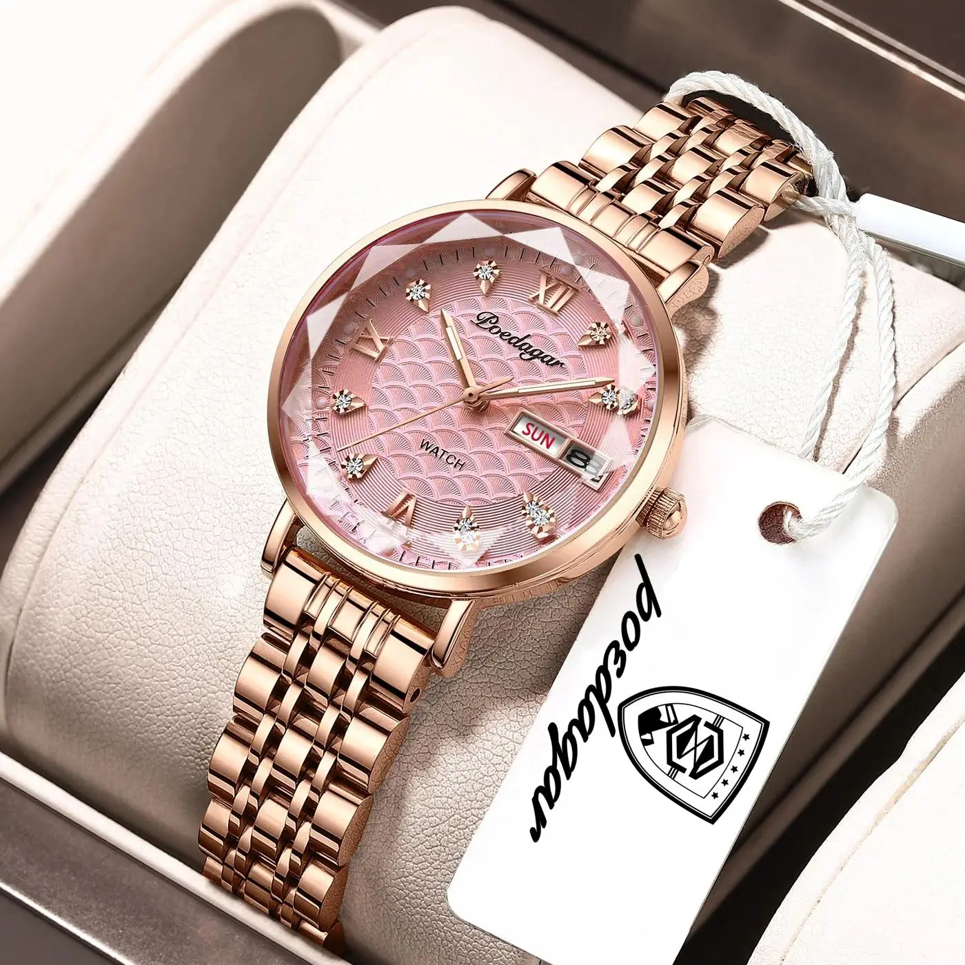 POEDAGAR Exquisite Women Watch Stainless Steel Wristwatch Bracelet Rose Gold Elegant Waterproof Luminous Original Ladies Watches
POEDAGAR Exquisite Women Watch Stainless Steel Wristwatch Bracelet Rose Gold Elegant Waterproof Luminous Original Ladies Watches