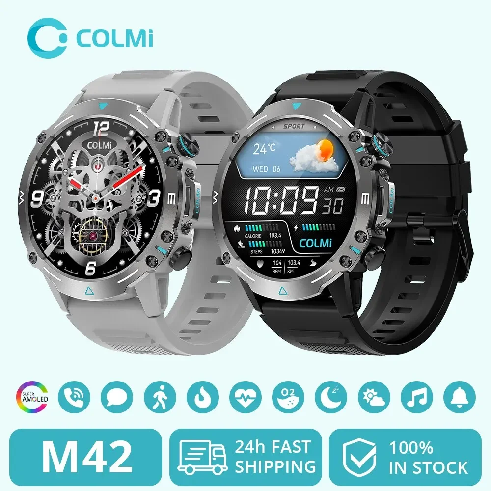 M42 Smartwatch 1.43'' Display 100 Sports Modes Voice Calling Smart Watch Men Women Military Grade Toughness Watch
M42 Smartwatch 1.43'' Display 100 Sports Modes Voice Calling Smart Watch Men Women Military Grade Toughness Watch
