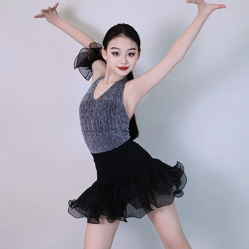 Fashion Girls Sleeveless Latin Dance Clothing Kids Performance Dancing Suits Children'S Salsa Ballroom Dance Dresses
Fashion Girls Sleeveless Latin Dance Clothing Kids Performance Dancing Suits Children'S Salsa Ballroom Dance Dresses