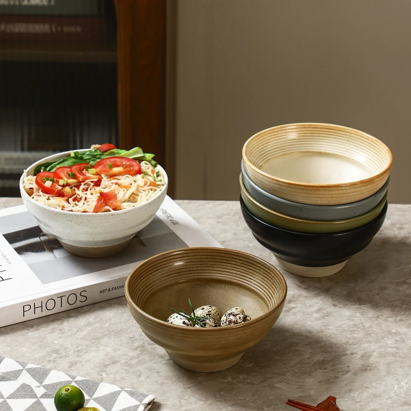 LMM coarse pottery rice bowl ceramic soup bowl commercial creative tableware household eating bowl
LMM coarse pottery rice bowl ceramic soup bowl commercial creative tableware household eating bowl