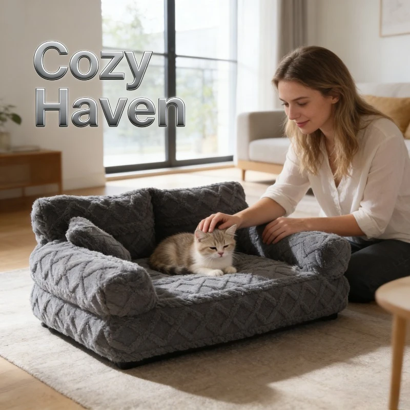 Winter Warm Large Pet Nest Thickened Plush Removable Washable Sofa Bed Universal Sleeping Supplies
Winter Warm Large Pet Nest Thickened Plush Removable Washable Sofa Bed Universal Sleeping Supplies