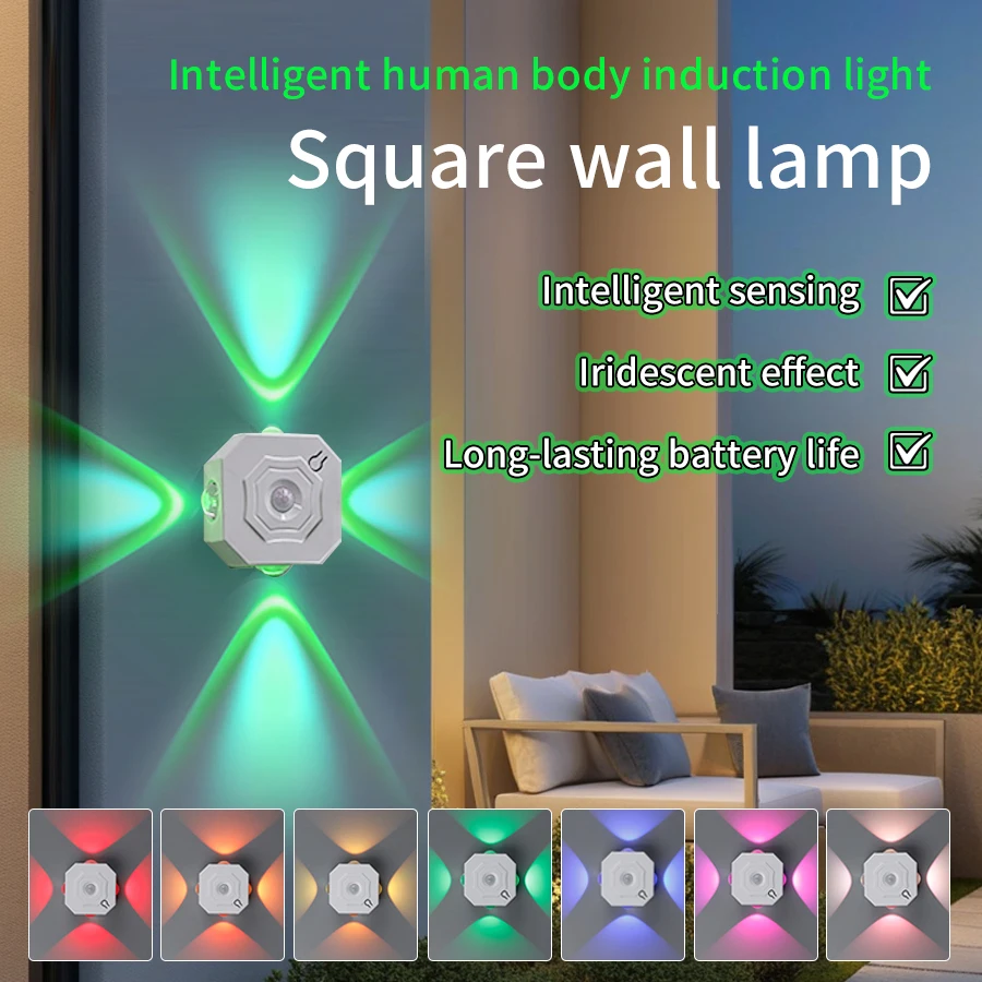 Four-headed Motion Sensor Wall Lamp Rechargeable Magnetic LED Night Light 3 Colors RGB Dimmable for Bedroom Corridor Aisle Decor
Four-headed Motion Sensor Wall Lamp Rechargeable Magnetic LED Night Light 3 Colors RGB Dimmable for Bedroom Corridor Aisle Decor