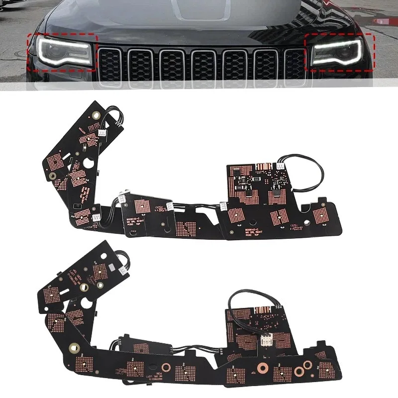 White Light DRL Module For Jeep Grand Cherokee 2014-2024 Car DRL Headlight Light Guide Strip Circuit Board Light Source Board
White Light DRL Module For Jeep Grand Cherokee 2014-2024 Car DRL Headlight Light Guide Strip Circuit Board Light Source Board
