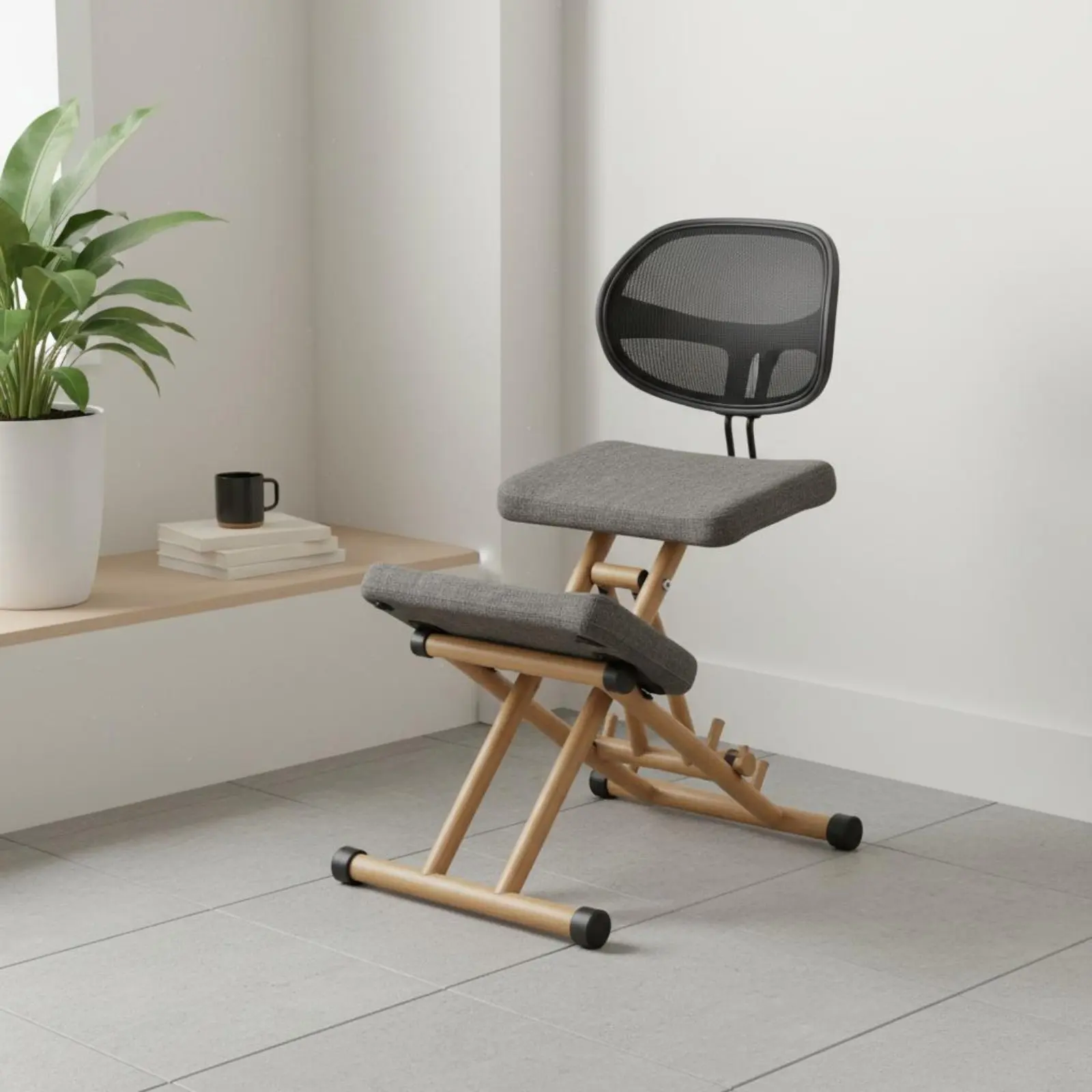 Ergonomic Kneeling Chair Thick Padded Padding Adjustable Posture Correction Stool Wooden Kneeling Desk Chair for Office Workers
Ergonomic Kneeling Chair Thick Padded Padding Adjustable Posture Correction Stool Wooden Kneeling Desk Chair for Office Workers