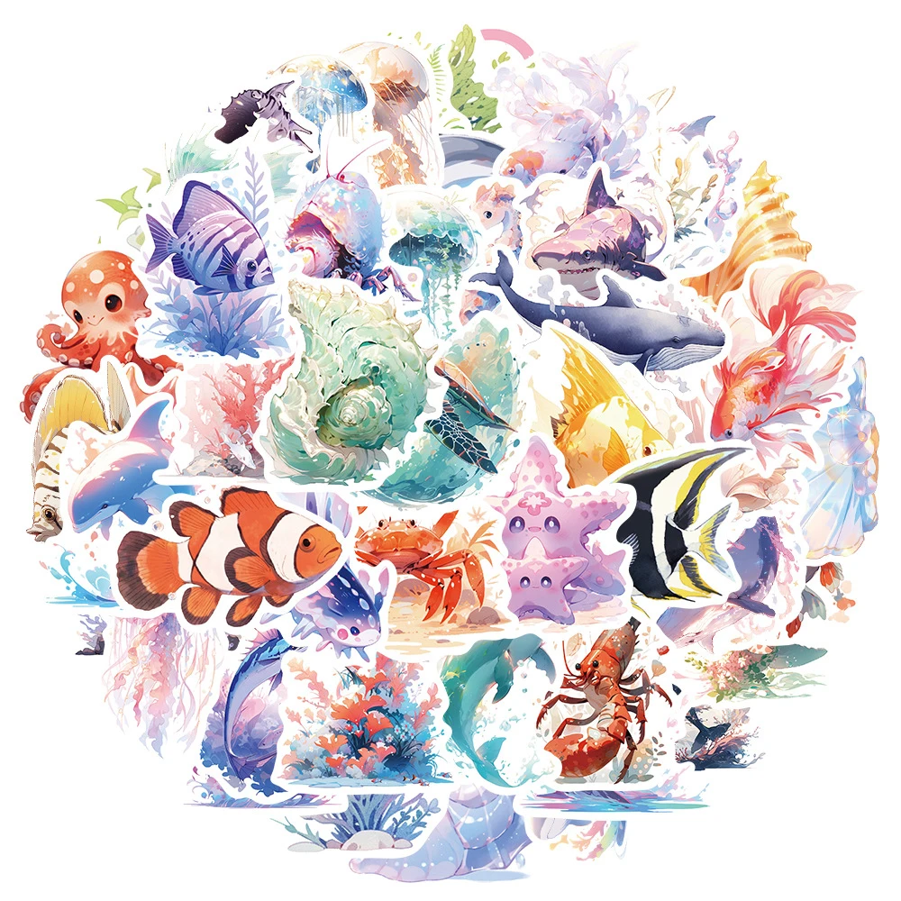 10/30/50pcs Marine Life Artsy Stickers Sea Animal Cartoon Aesthetic Decoration Decals Waterproof DIY Stationery Laptop Laptop
10/30/50pcs Marine Life Artsy Stickers Sea Animal Cartoon Aesthetic Decoration Decals Waterproof DIY Stationery Laptop Laptop